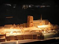 Paris, Ile de la Cite au Moyen-Age, Maquette (2)